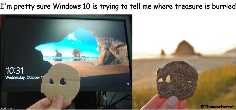 ThunderFerret's tweet photo. #memes #80s #goonies #screensaver #Windows10 #WindowsScreenSaver #BurriedTreasure #memez #FunnyMemes #funny #RandomThoughts https://t.co/pLsGnvKfqF