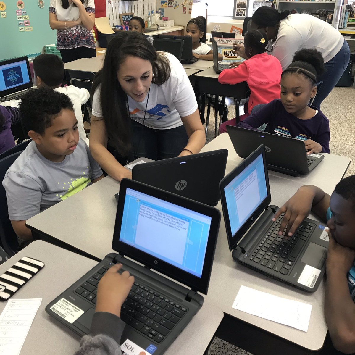 MrsWest3rd's tweet photo. Thankful for @PfisterITRT and her constant support with my students! @RPS_Schools @RVAITRTs #technologyintegration #wordclouds #adjectives https://t.co/S77IT7tdV2