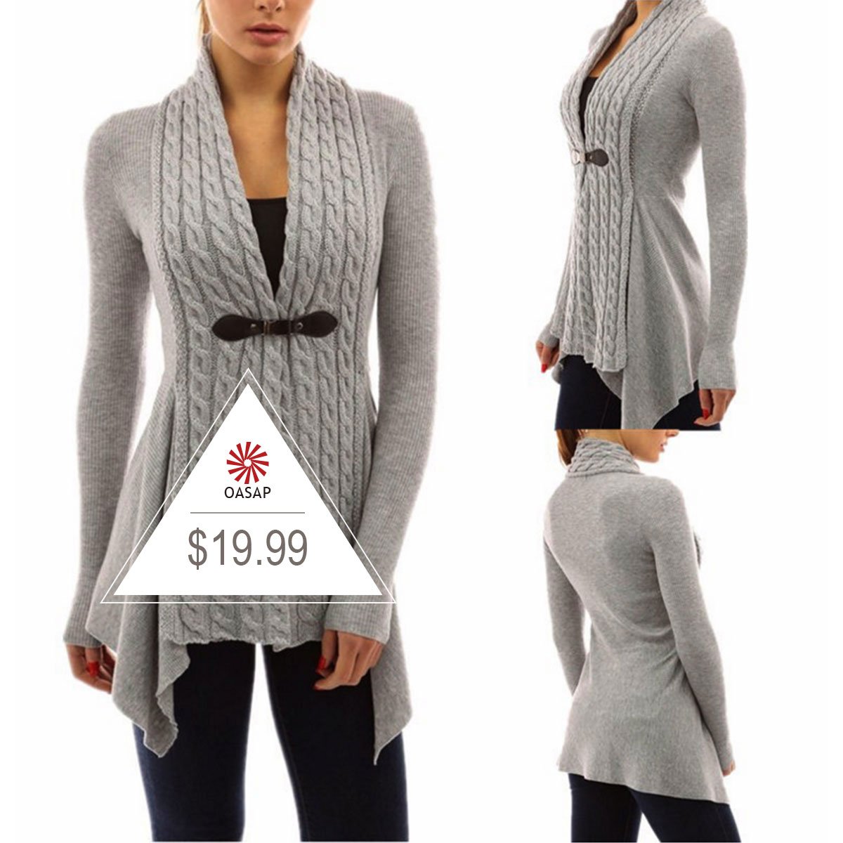 Fashion Long Sleeve Irregular Slim Fit Cardigan
goo.gl/KCSwtz #womenfashion #womensweater