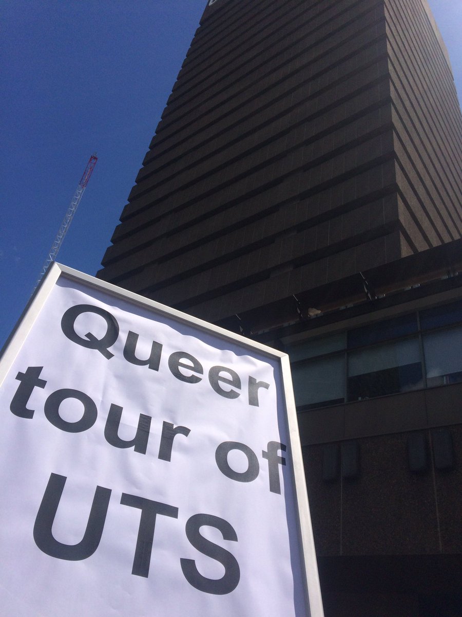 utsart's tweet photo. #QueerTour #UTS 1-2PM today with @sarahrodigari and the #UTS QueerCollective. All welcome! #utslive #utsart @UTSEngage https://t.co/n44V5biore