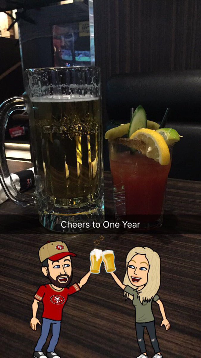 DanHams1's tweet photo. @meg_jscott Cheers to a great year. #anniversary https://t.co/TlqgPl9om7