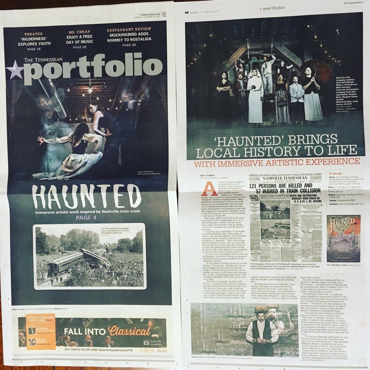 actorsbridge's tweet photo. This print copy of the @Tennessean arts section today tho! Thank you x 1,000 @amystumpfl! 😍 #nashvillearts 

https://t.co/BfC5rvalBu https://t.co/houwg8oSp2