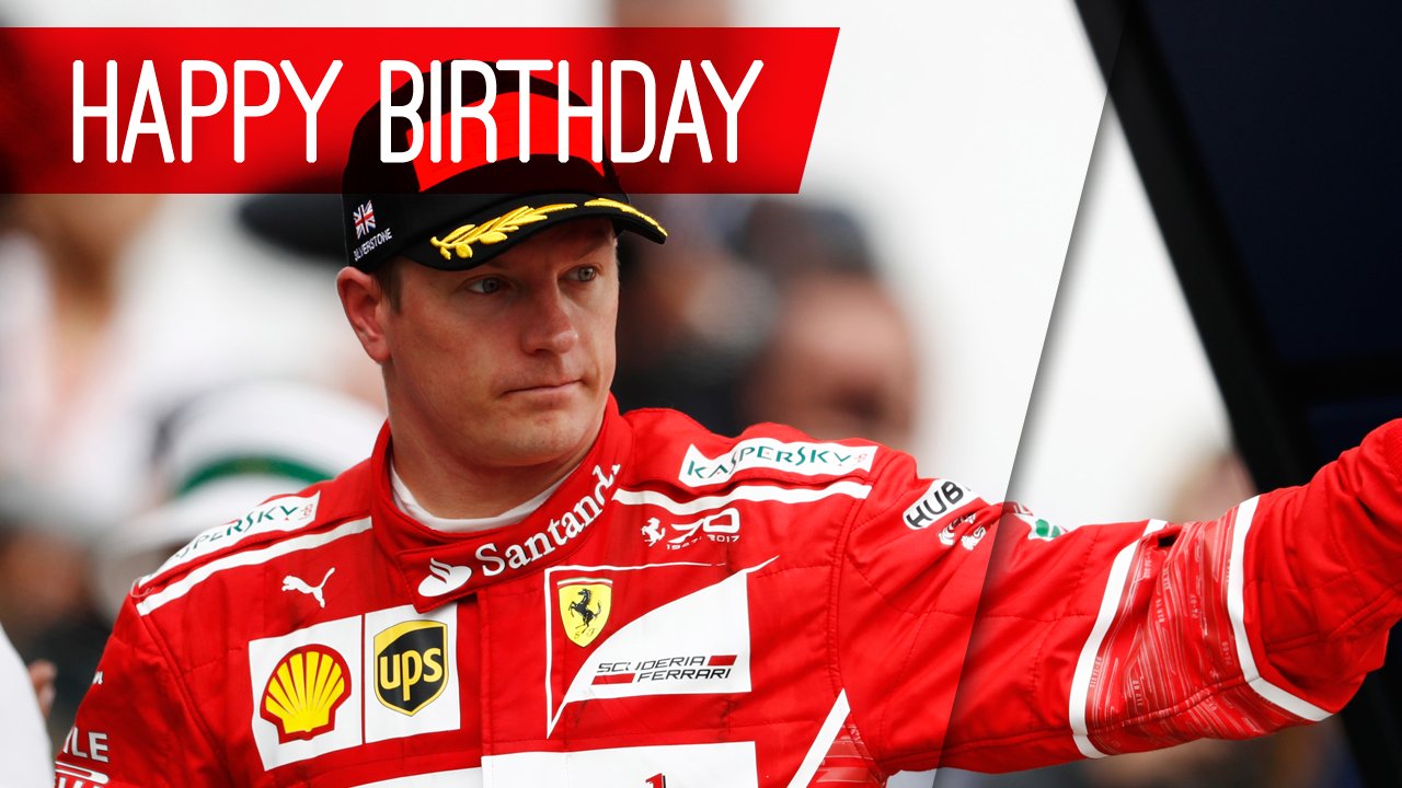 Happy birthday, Kimi Raikkonen! The Iceman turns a cool 38 today 