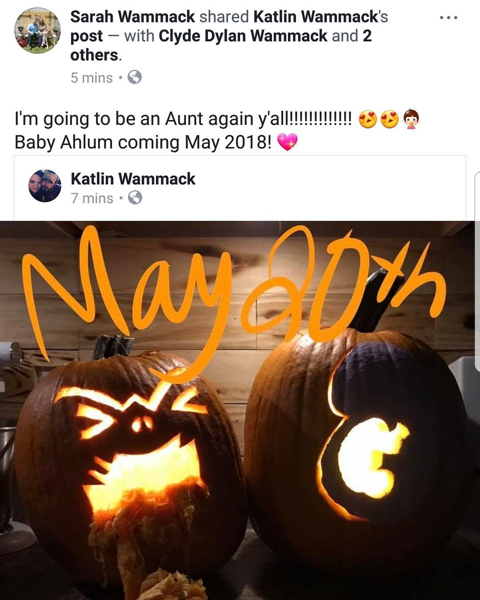 Smiller_wx's tweet photo. I'm going to be an Aunt again y'all!! 
Baby Ahlum coming May 2018! 😍💖👶 #auntagain #BabyAhlum #2018isgoingtobeaBIGyear https://t.co/ILO4o116LG