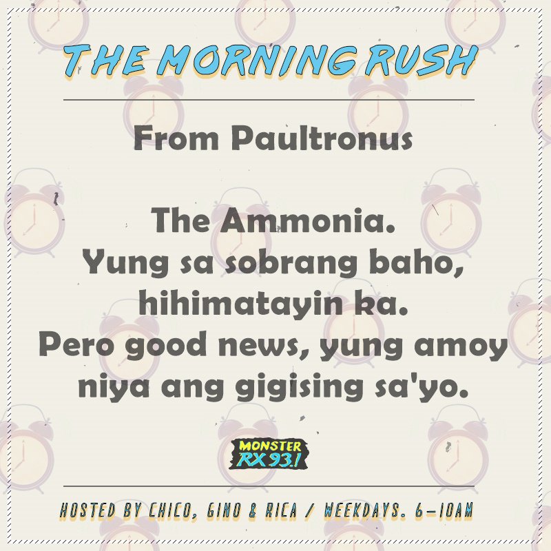 RX931's tweet photo. TOP TWEET FOR #TypesOfCommuters π
@RX931 #IAmAMonster #TheMorningRush https://t.co/Cd6PRfDKCQ
