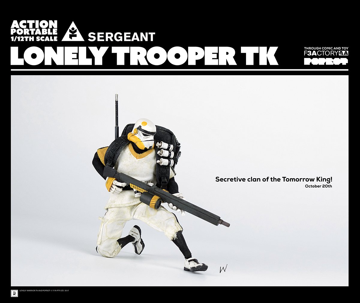 #ActionPortable Lonely Trooper TKs USD99 EACH from 20TH OCT. More photos: worldofthreea.com/threea-product… #threeA #AshleyWood #WorldOf3A #WO3A