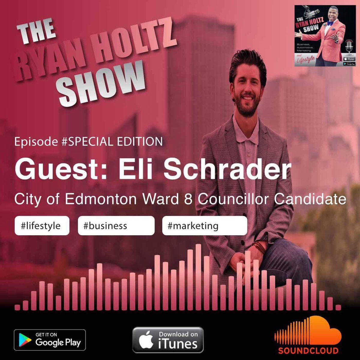RyanHoltz1's tweet photo. Last minute #yegcc podcast 4 #ward8 @CityofEdmonton residents to listen to! Hear what @electeli had to say! https://t.co/EyvOybEG80 https://t.co/uMw2rD3Acu