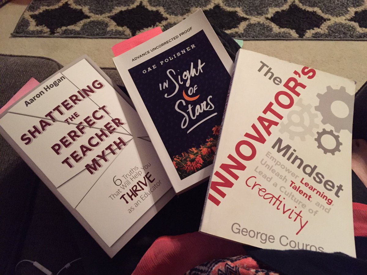 tamaraletter's tweet photo. @bethhill2829 @lmkinard I'm bouncing between these three! Such great reads! @aaron_hogan @gcouros @gaepol #teachermyth #IMMOOC #InSightOfStars #JoyfulLeaders https://t.co/AFgEFV1YBE