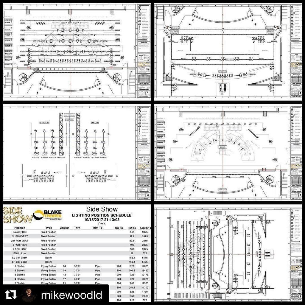 BlakeTheater's tweet image. #Repost @mikewoodld (@get_repost)
・・・
First revision of paperwork for #bhssideshow hot off the presses! #lightplot… ift.tt/2gcUtEZ