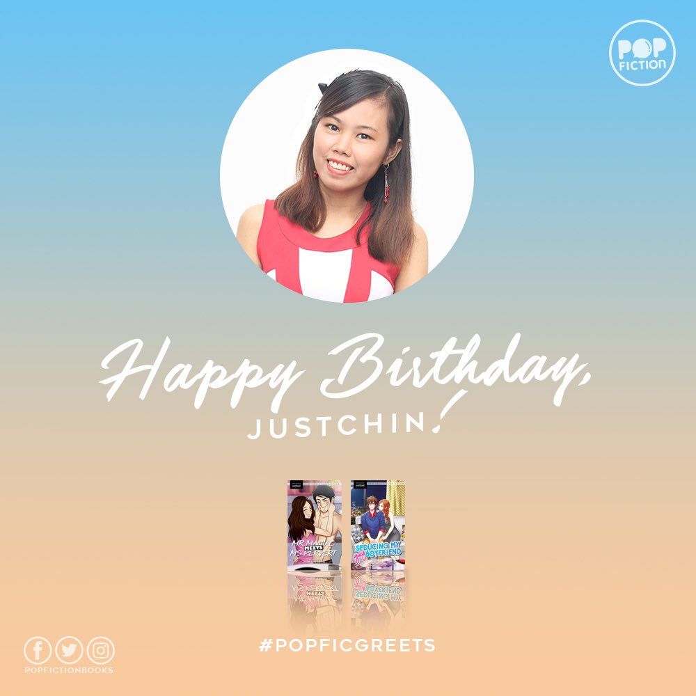 PopFictionBooks's tweet photo. #PopFicGreets the author of #MrManiacMeetsMsPervert #SeducingMyGayBoyfriend! Belated happy birthday, justchin ππΎπ https://t.co/yIyeF4Z7AY