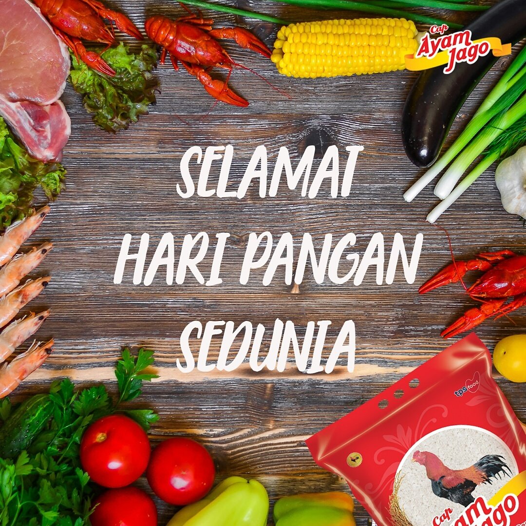 CapAyamJago's tweet photo. Selamat Hari Pangan Sedunia!
Mari kita tingkatkan kesadaran terhadap pentingnya makanan bergizi di Indonesia
#BerasCapAyamJago #JagonyaBeras https://t.co/S8LwEpbISb