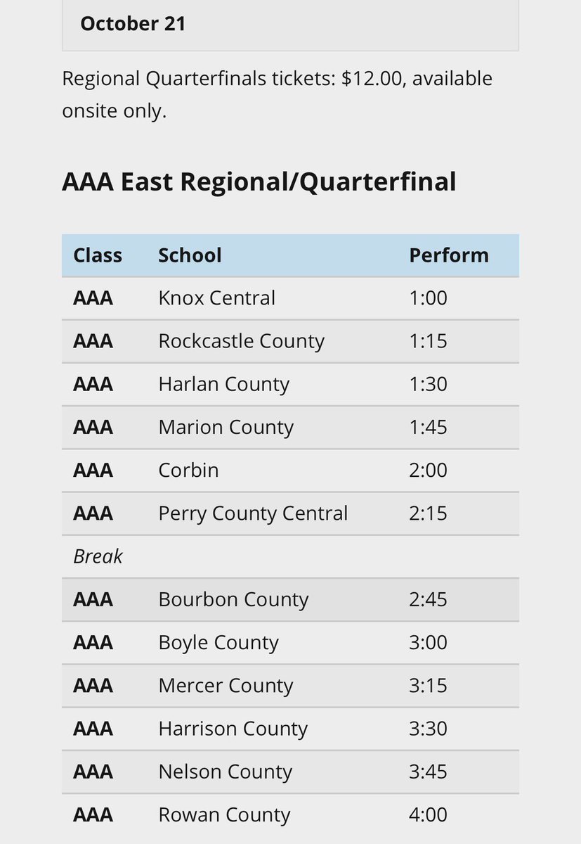 This. Good luck to all 3A bands!