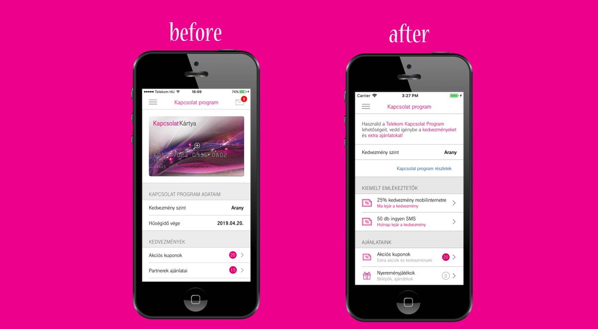 codevisionHU's tweet image. Megjelent a Magyar Telekom alkalmazásának legújabb 7.4-es verziója! Az applikáció újdonságai, a mobilalkalmazasfejlesztes.hu/blog oldalon olvasható.