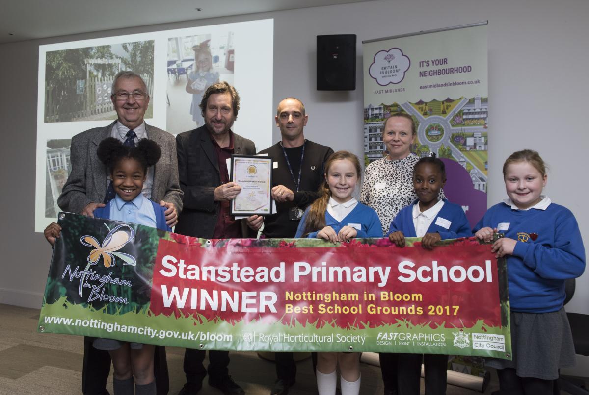 Congratulations to Stanstead Primary School, winner of the Nottingham in Bloom Best School Grounds competition, sponsored by Fast Graphics!