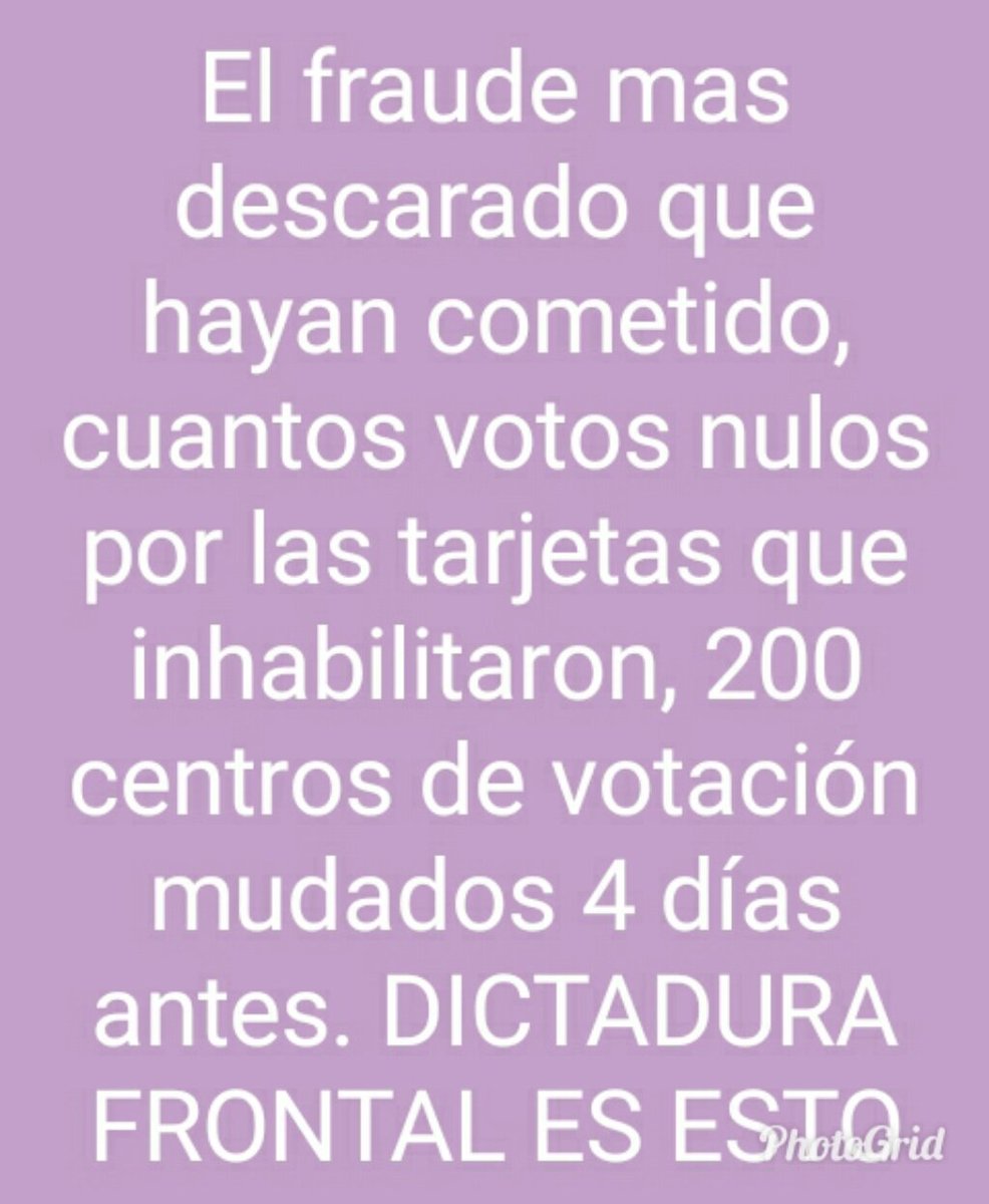 Whillfer's tweet photo. #Fraude #16Oct Eso ni los mismos chavistas se lo creen, no hubo gente celebrando ni en los barrios, #NoSeLoCreeNadie @NicolasMaduro https://t.co/XaguiB6SlG
