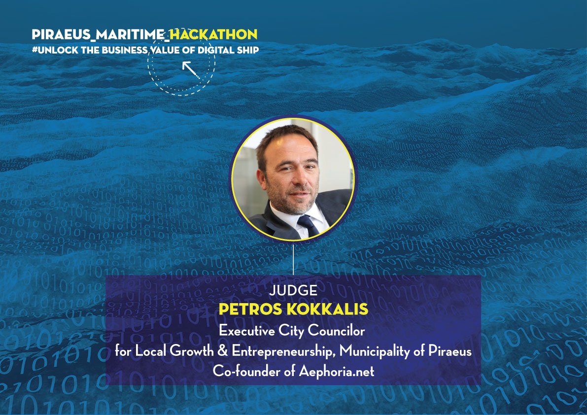 Let's meet our next #judge! Mr. @petros_kokkalis. Co-founder and impact investor of  @OrganizationEarth, <a href="/AephoriaNet/">Aephoria.net</a>, <a href="/BlueGrowthPIR/">Blue Growth Piraeus</a>