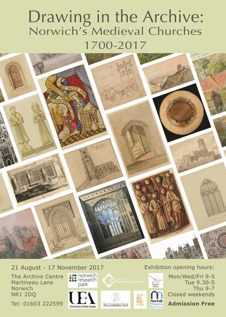 Norwich once had 58 medieval parish churches, 31 remain.  2 ways to see that lost past virtually norwichmedievalchurches.org/virtual-church… & #drawingchurches