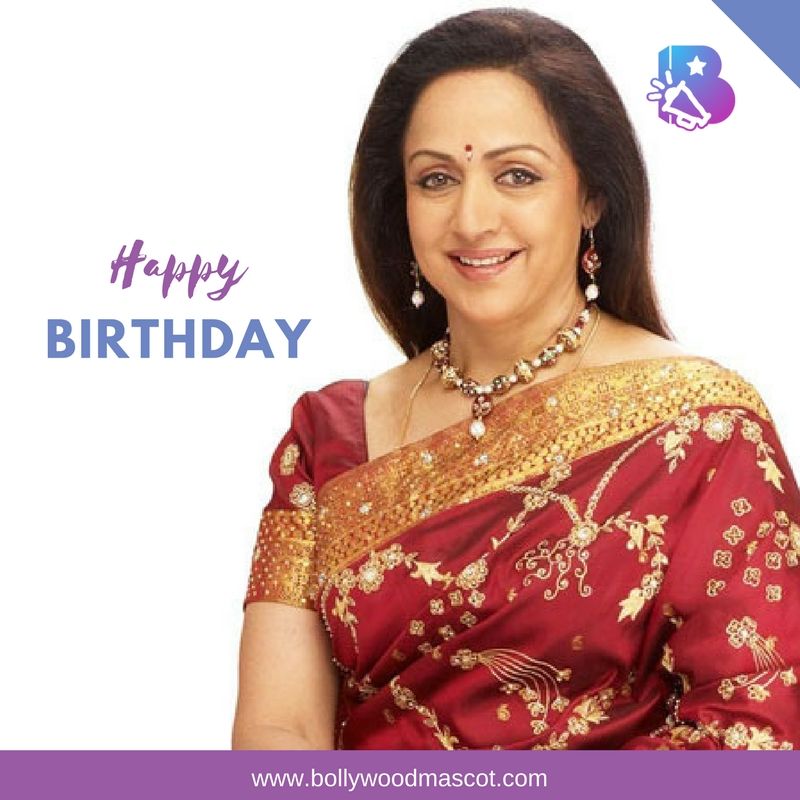 Wishes a very Happy birthday to Legendary actress Hema Malini.  