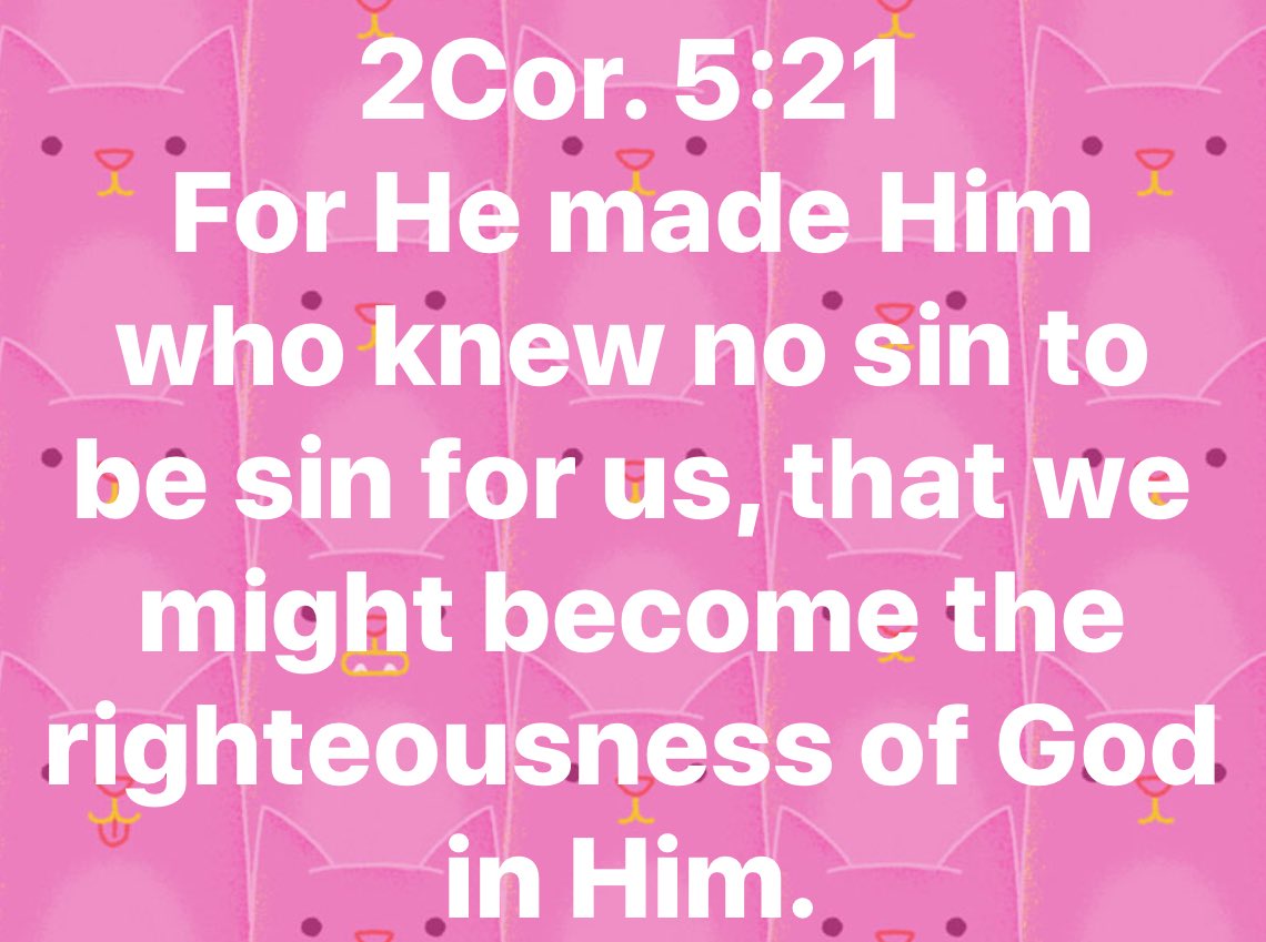 TosinOyelakin's tweet photo. Word for the day: Christ paid the ultimate sacrifice, taking all our sins on the cross. #NotCondemned #MadeRighteous #ByTheBloodOfJesus 😊❤️ https://t.co/mXoccpa1LT