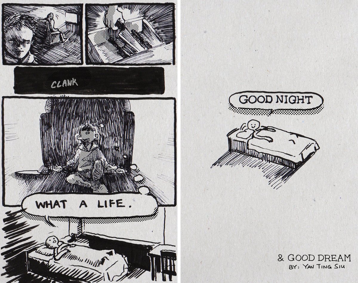 DragonflyD97_2's tweet photo. Good Night n Good Dream, a mini comic. #comics #minicomic #life https://t.co/ddf496o8tP