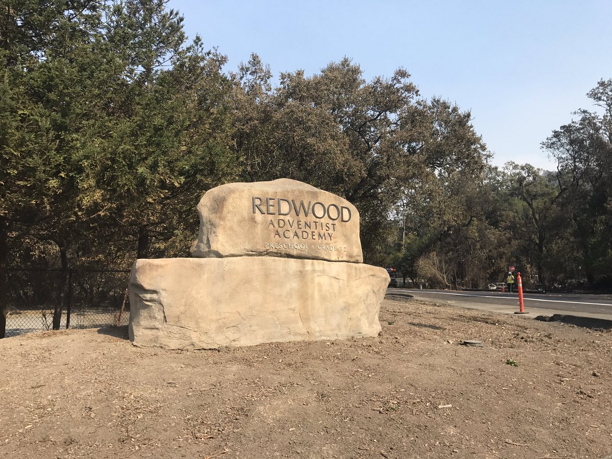 BethSchlanker's tweet photo. Checked on Redwood Adventist Academy in Santa Rosa. It looks completely decimated. @NorthBayNews #SonomaFires #SonomaStrong #tubbfire https://t.co/TU6U9x5LA3