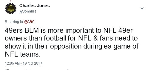 49ers BLM is more important