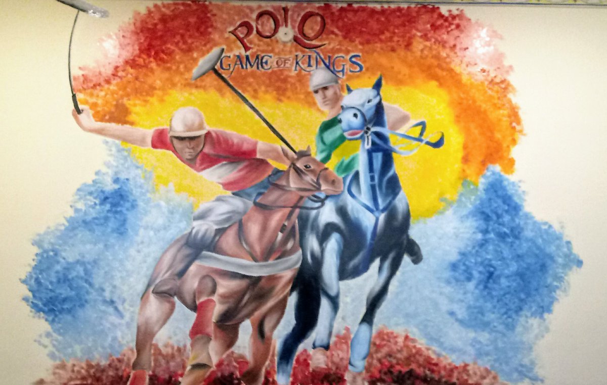 sketchincredibl's tweet photo. "Because polo is the game of kings." #graffitiwork #oilpainting #horses #Polo #Colors #effects
Let the walls speak art. Contact in bio. https://t.co/QKp3Usgkui