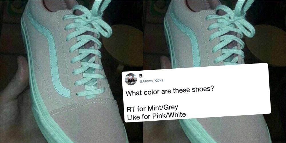 Mint And Grey Or Pink And White Shoe Mint And Grey Or Pink And White Shoe