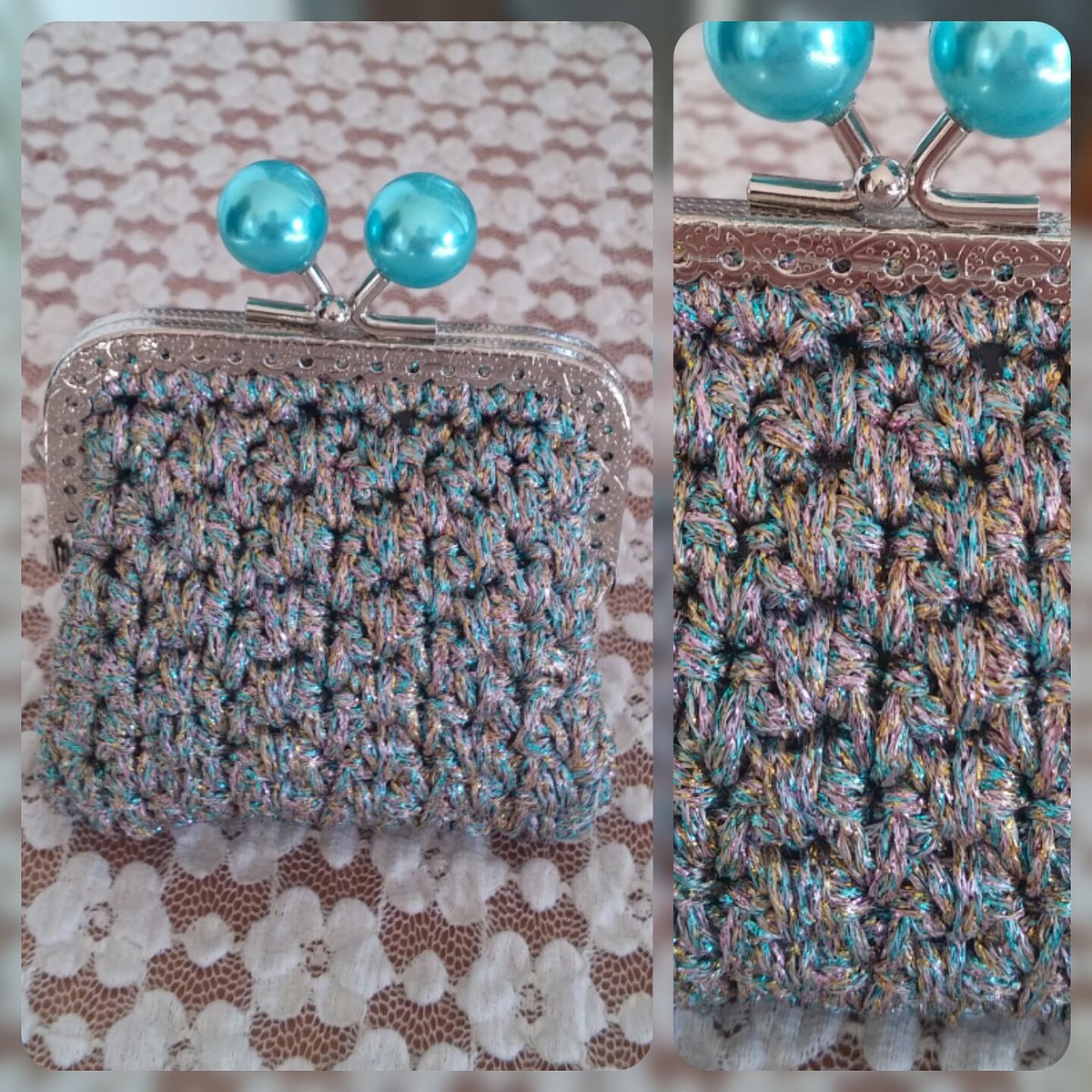 LaDoppiaE's tweet photo. Portamonete sulle tonalità dell'azzurro #portamonete 👛 #coinpurse #puntocanetro #uncinetto #crochet #handmade https://t.co/WD5qcYsckW