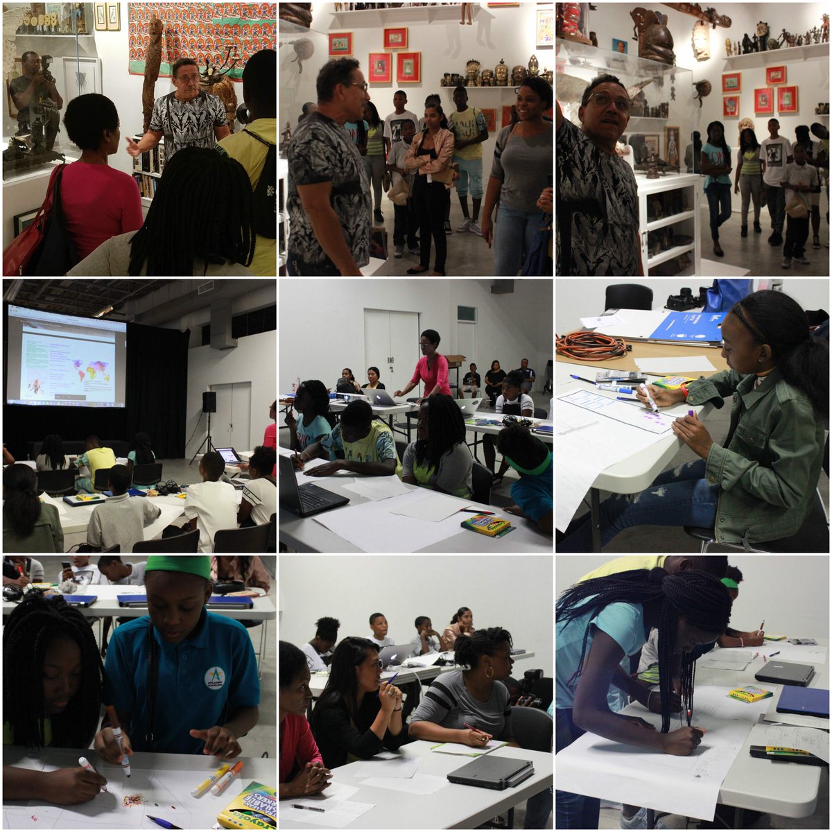 codefevermiami's tweet photo. Check out our students who pitched art experiences for the Museum of Contemp Art of African Diaspora. Thanks to Edouard Duval #MOCA &amp; #OLCDC https://t.co/on96ThjUgV
