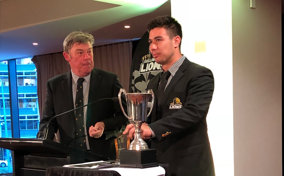 Huge congrats to <a href="/WgtnRugby/">Wellington Rugby</a> Lions player of the year - Jackson Garden-Bachop #WgtnRepAwards17