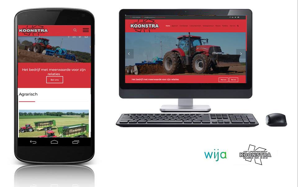 Site <a href="/Koonstra_eu/">Loon- en grondverzetbedrijf Koonstra BV</a> in volledig nieuwe jas gestoken! 😀 grafisch+, nog gebruiksvriendelijker &amp; mobile-proof ! #Agri #Balkbrug #Loonbedrijf