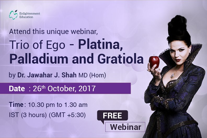 HompathSocial's tweet photo. Learn materia medica of Palladium, Platina and Gratiola
Register for this live webinar on https://t.co/I8RyTRGhEd https://t.co/mvz2la3ae2