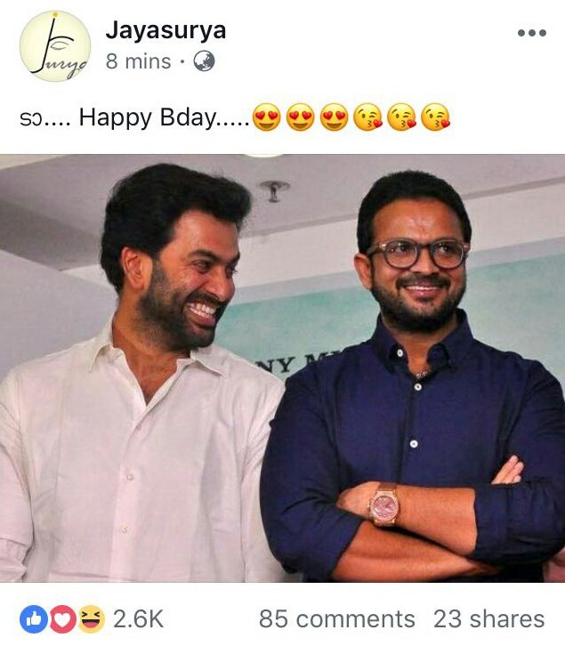 Lionheart_Siva's tweet photo. Besties...😃😘
That Caption 😀🙏

Thank You #Jayetta 

#HappyBirthdayPrithvi 

#MumbaiPolice #AmarAkbarAnthony #Swapnakoodu #Classmates #Chocolate #Robinhood #Lolipop etc.... https://t.co/vmVhWSSYIF