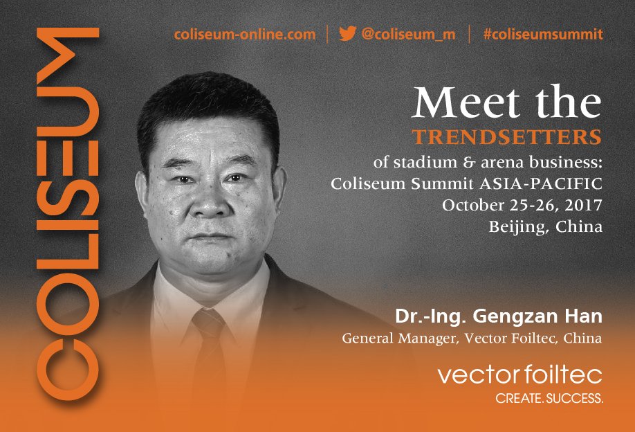ColiseumGSVA's tweet photo. Gengzan Han @vectorfoiltec speaking at Coliseum Summit #Beijing October 25-26 at the National #Stadium buy your pass https://t.co/krKWsBN1Yz https://t.co/hYLOYOwaei