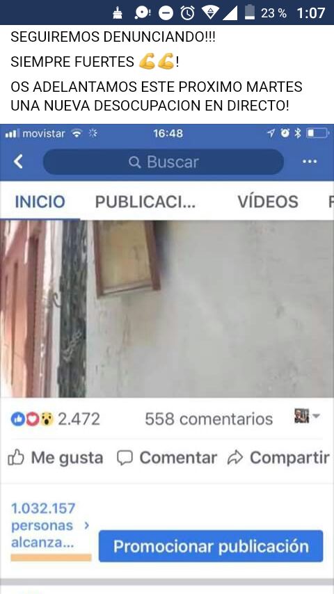 layayacso's tweet photo. NUEVO | Desokupas CONFIRMAN la amenaza de desalojo en su pagina de Facebook para este martes 17 RT y movilizacion hermanas https://t.co/W5dGOB0gRM