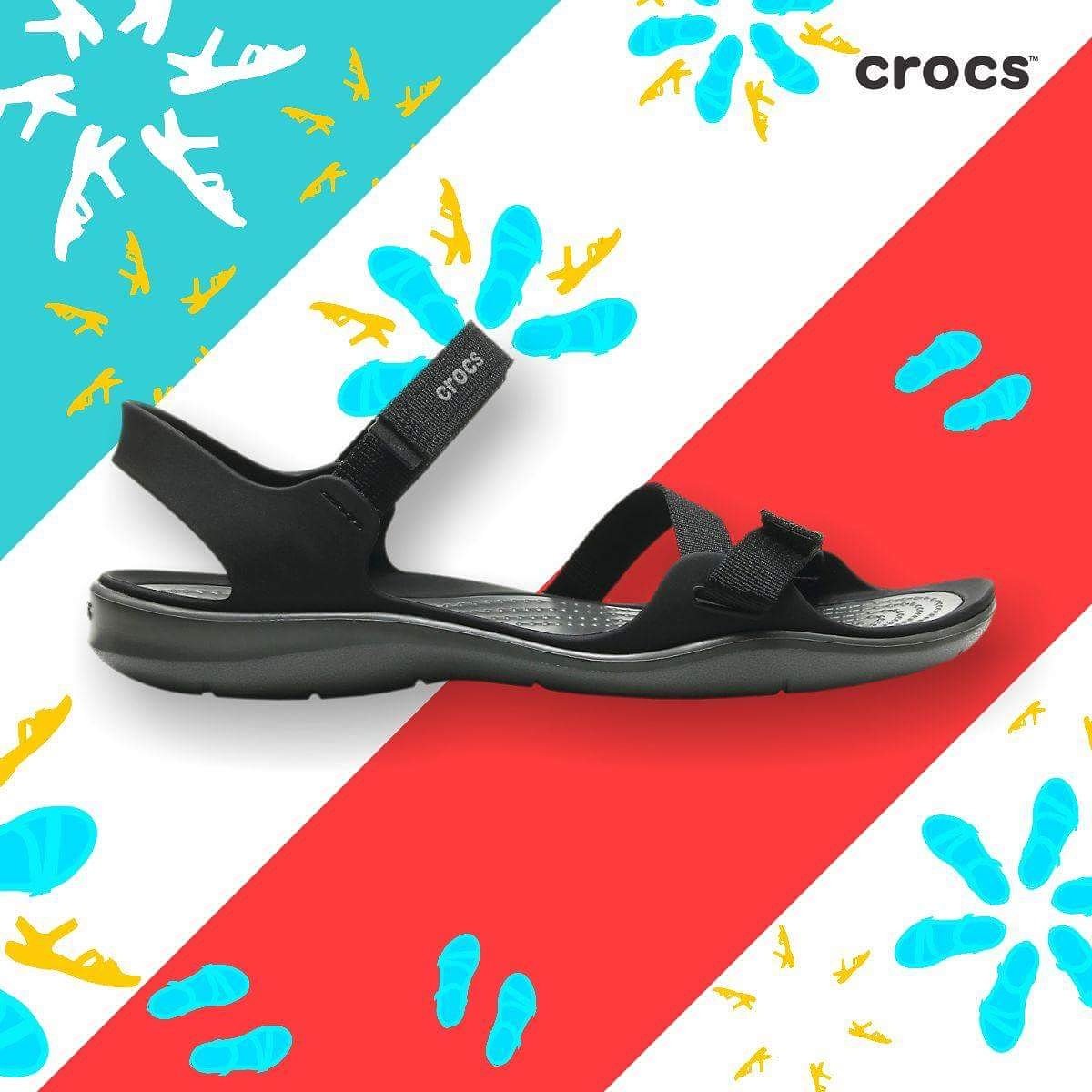 crocs webbing sandals