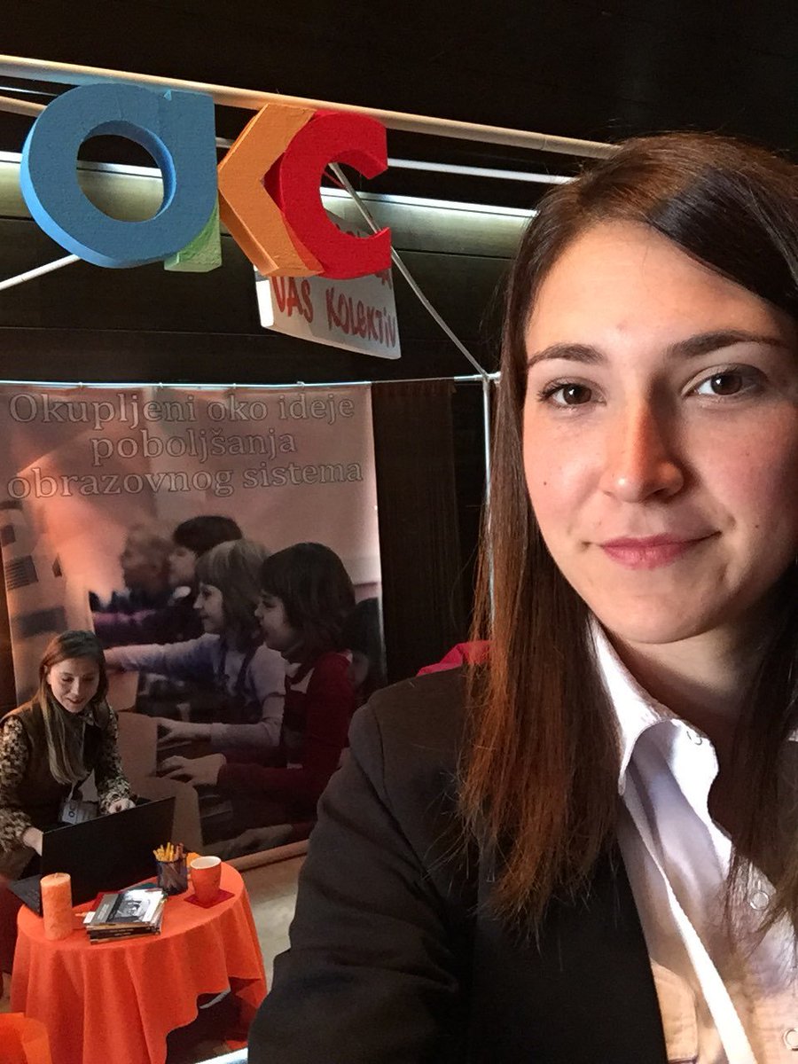 OKCentar's tweet photo. Na našem štandu Aleksandra i Nevena su tu, da vam u izboru on-line seminara pomognu. #obrazovanje #konferencija https://t.co/EmEEf48s7F