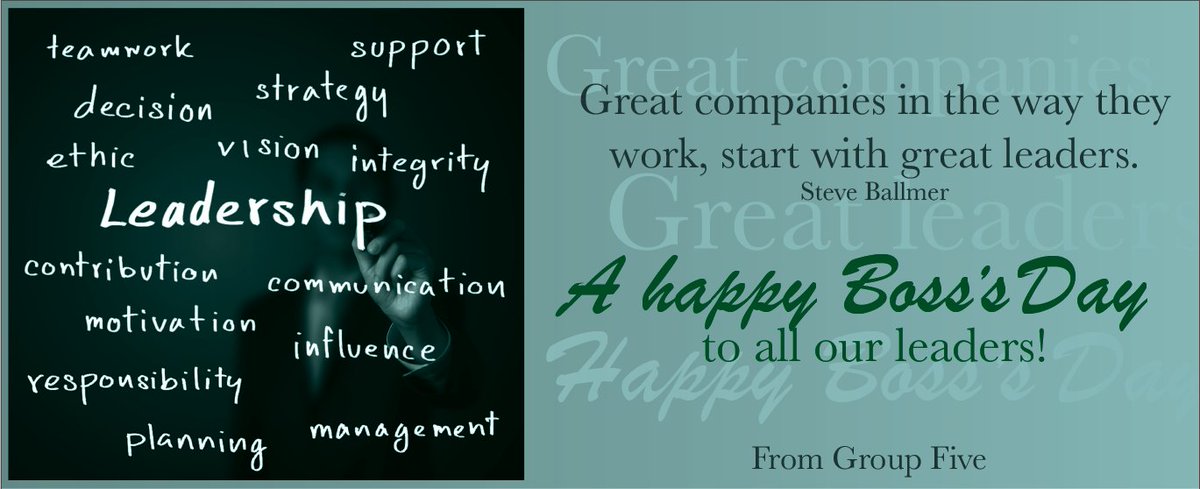 G5_ingenuity's tweet photo. Happy Boss's Day from @G5_ingenuity https://t.co/A2mbSeknib
