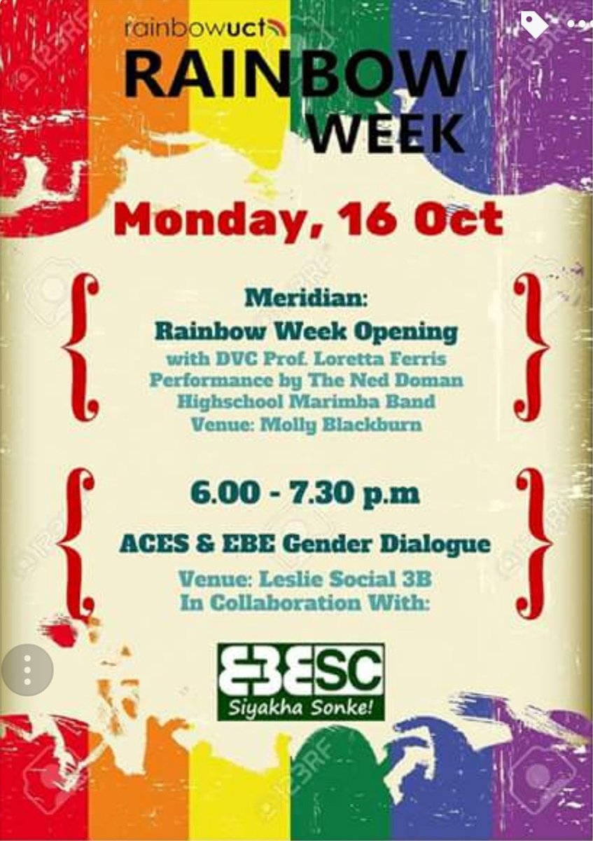 Join us today for the first day of Rainbow Week!!!