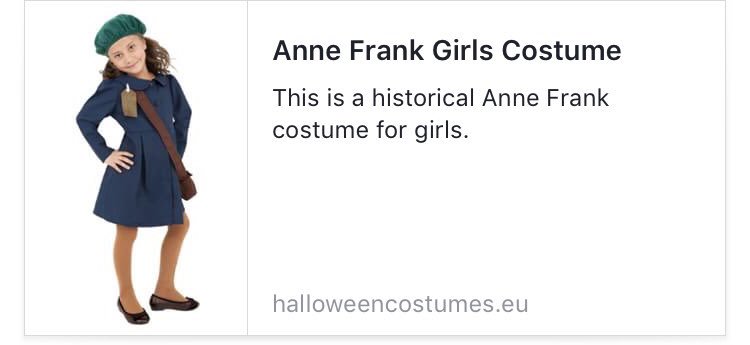 Noam25's tweet photo. What. The. Actual. Eff? @AnneFrankCenter are you aware?  #annefrank #inappropriate #wtf #wtfisthis #wtfisgoingon #pleasebeascam https://t.co/VxwMf8TEyx