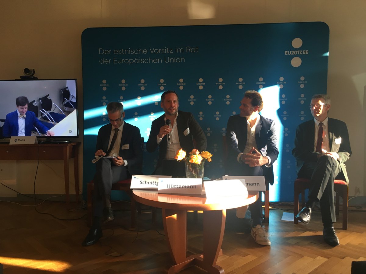 NetzwerkEBD's tweet photo. Panel beim #EBDDialog #eEurope im Livegespräch mit Luukas Kristjan Ilves, Counsellor for Digital Affairs in Brüssel. https://t.co/LnZlLExOTD