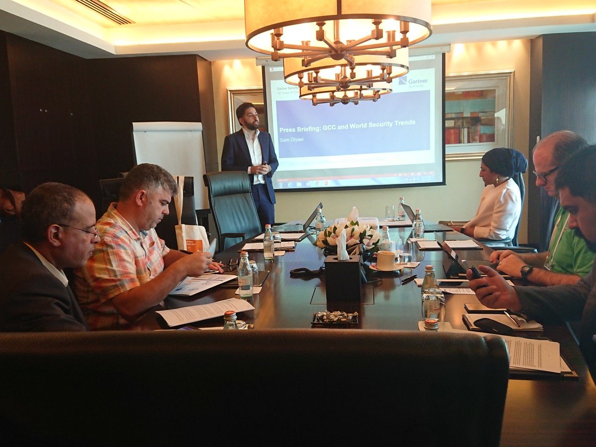 9cnewsuae's tweet photo. Happening now: Gartner Risk and Security Summit 2017 in Dubai- press conference https://t.co/xiCJaX2b6e
