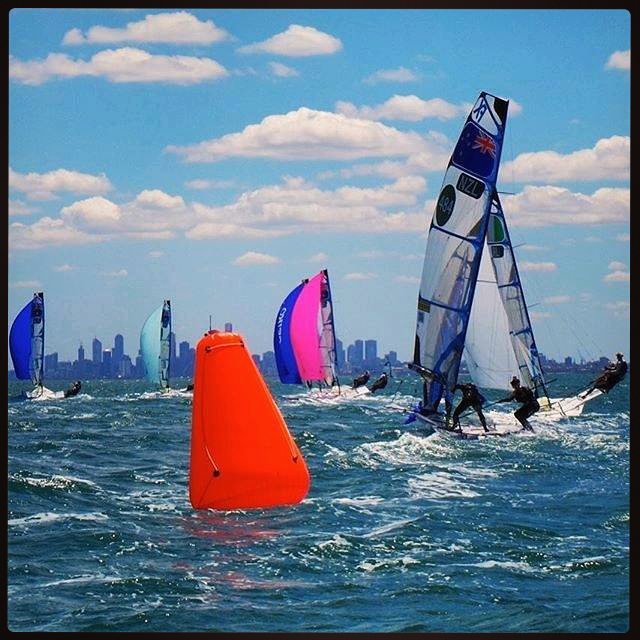 That's a good lookin #markerbuoy our on Port Phillip Bay!! #regram What better way to start the week than with a colourful Sail Melbourne sh