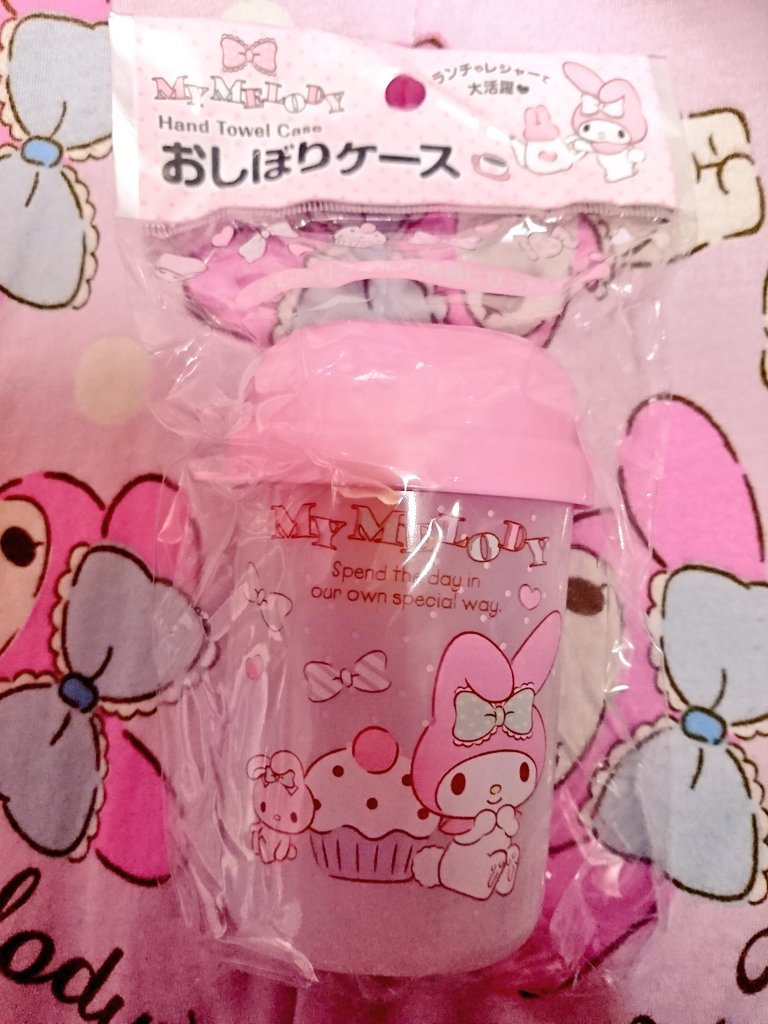 NEW ARRIVAL 新品 マイメロディ ケース付きおしぼり おしぼりセット