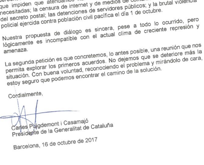 lleidacom's tweet photo. .@KRLS Puigdemont respon al #requeriment de @marianorajoy amb una nova petició de #diàleg
La carta 👉 https://t.co/PUdQdd3DsR https://t.co/v9udCfSPmy