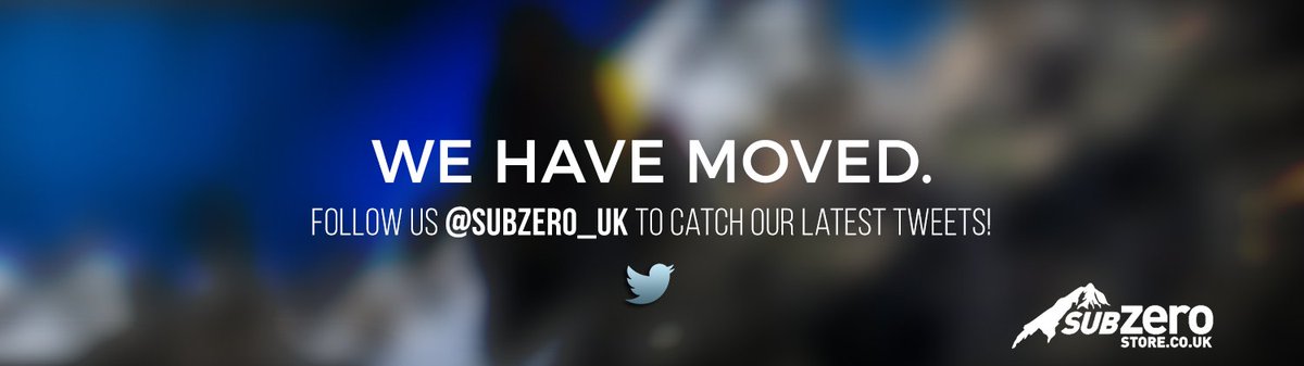 SubZeroStore's tweet image. We are on the move. Please follow us now at @SubZero_UK