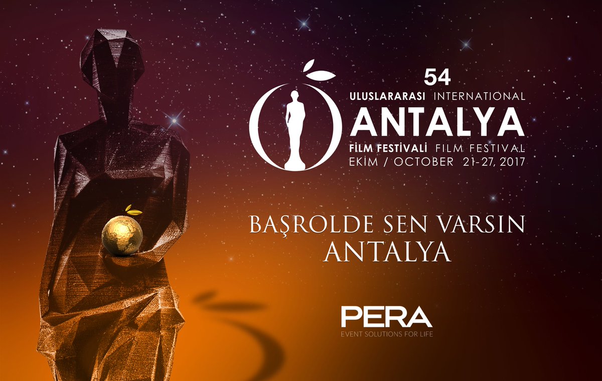 54. Uluslararası Antalya Film Festivali 21 Ekim Cumartesi günü başlıyor. Başrolde ANTALYA! #AntalyaFF #AltınPortakal #Antalya #PeraEvent