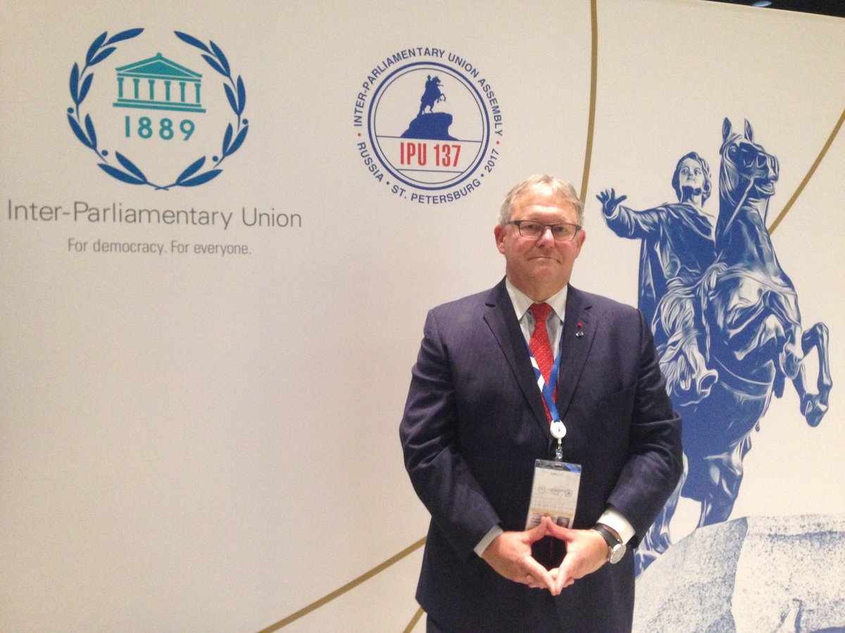 APFfrancophonie's tweet photo. L'APF représentée par @PresidenceAPF, M. Jacques Chagnon, à la 137e #Assemblée #interparlementaire @IPUparliament #SaintPétersbourg #IPU137 https://t.co/f3C8e761As