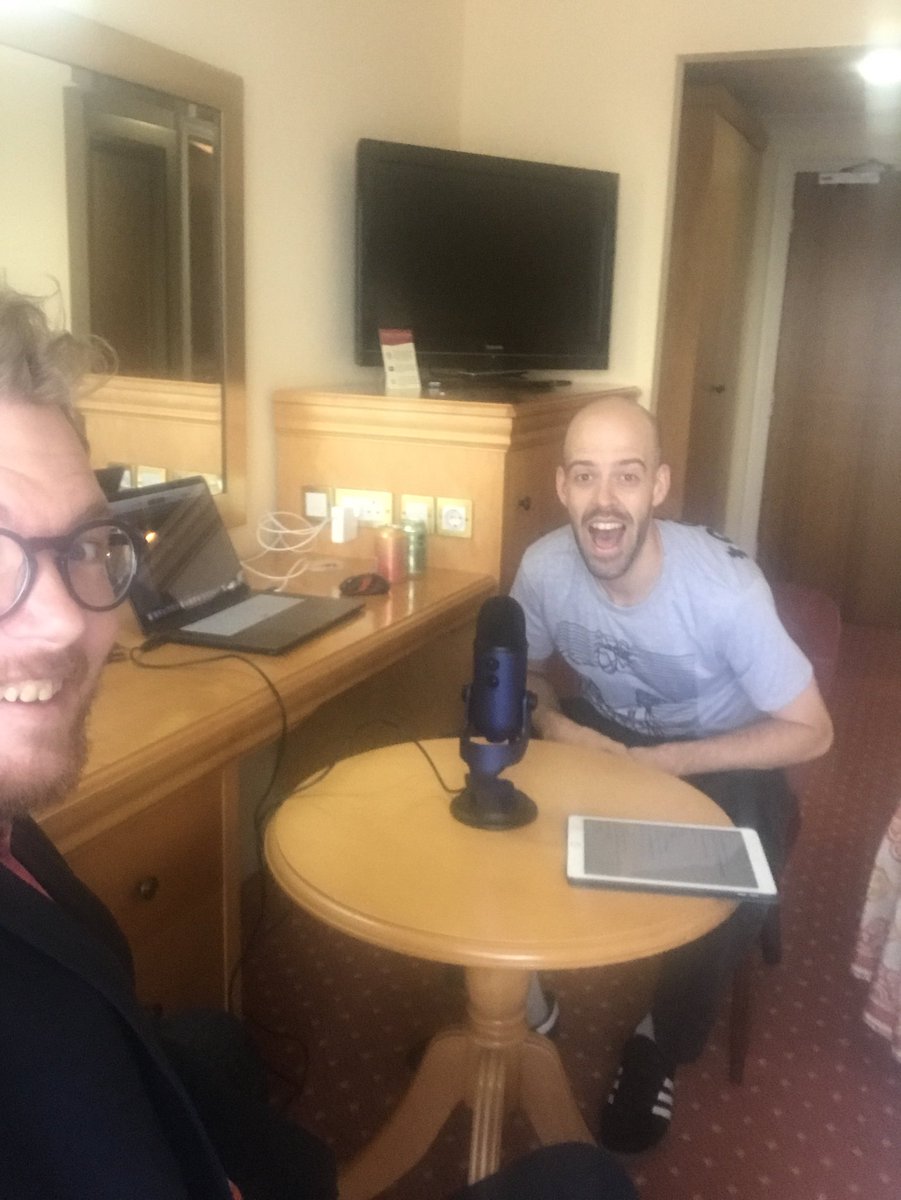 IsThisLifepc's tweet photo. This is what our #makeshift #hotel studio looked like when recording episode 4! #OutNow #KingOfPop https://t.co/HmvvHw6txE